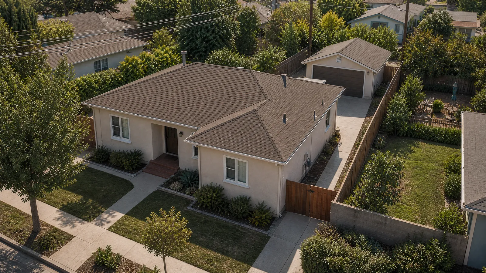 Residential lot context considered for a possible accessory dwelling unit conversation
